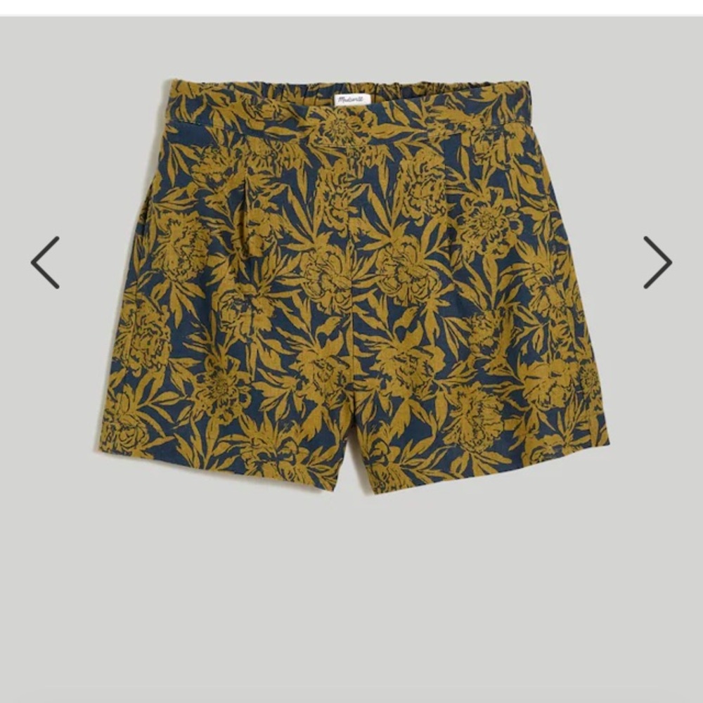 NWT Madewell Linen Pull-On Shorts, Size XS